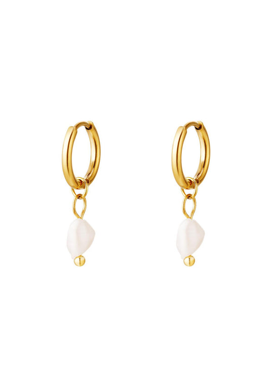 Small Pearl Earring Gold & Silver
