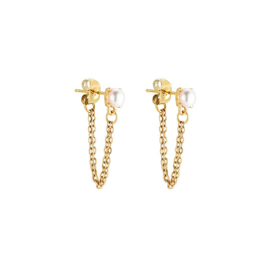 Pearly Chain Earring
