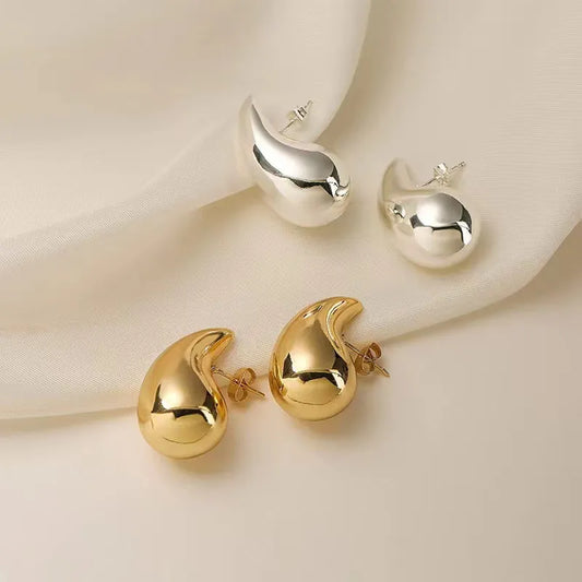Teardrop Earrings Gold & Silver